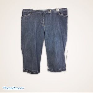 J Jill Denim Three Pocket Capri Shorts